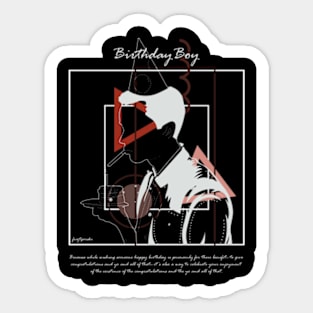 Birthday boy version 4 Sticker